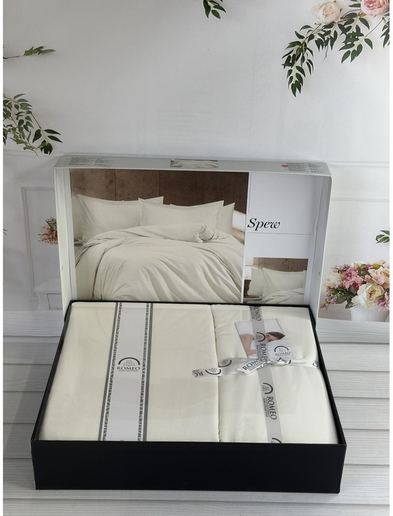 Spew Однотонное сатинова постільна білизна. Євро розмір. Romeo home Туреччина.