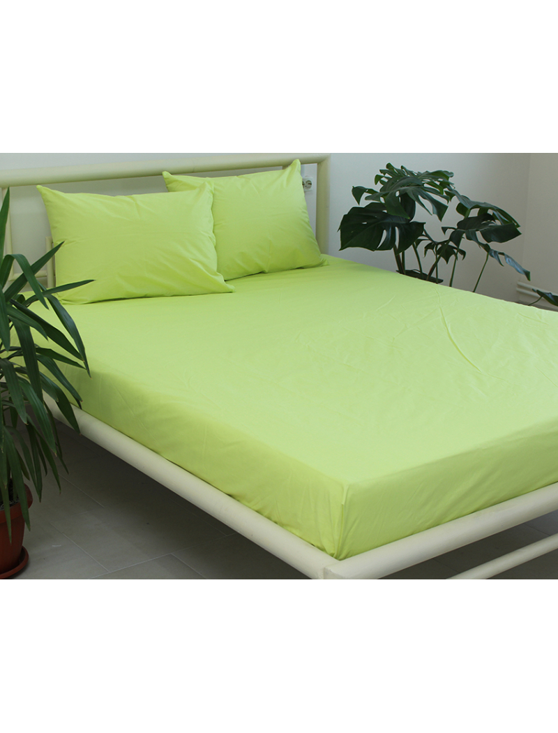 Простынь на резинке + наволочки 180х200х20 Sunny Lime