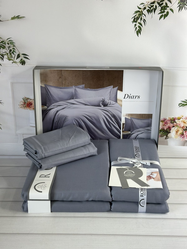 Tensel Diars Antrasit сатинова постільна білизна. Євро розмір. Romeo home Туреччина.