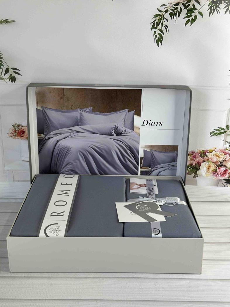 Tensel Diars Antrasit сатинова постільна білизна. Євро розмір. Romeo home Туреччина.