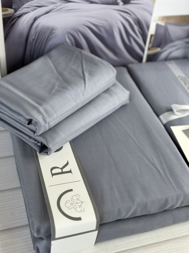 Tensel Diars Antrasit сатинова постільна білизна. Євро розмір. Romeo home Туреччина.
