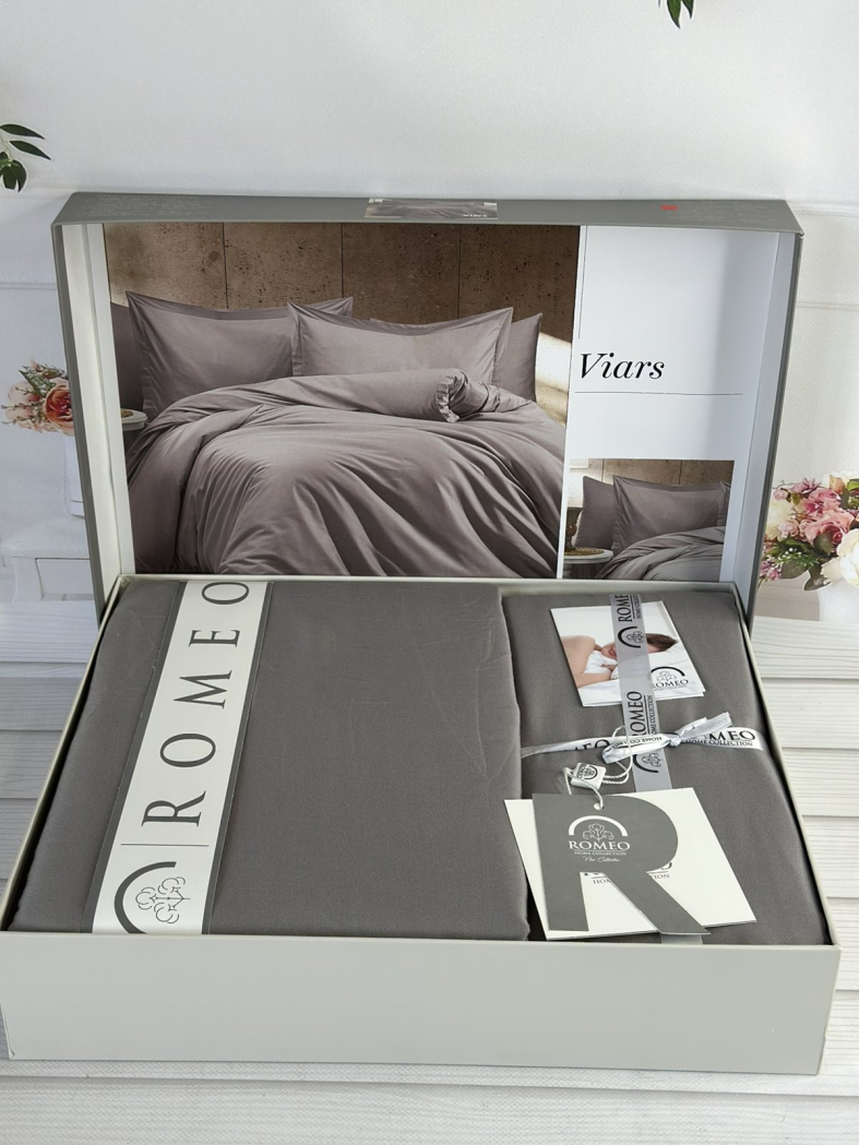 Tensel Viars Fume сатинова постільна білизна. Євро розмір. Romeo home Туреччина.