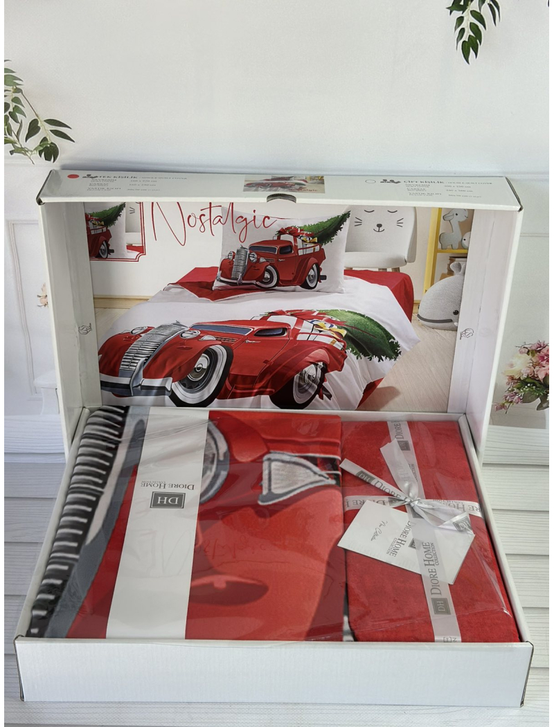 Nostalgic дитча полуторна постільна білизна. Ранфорс. Romeo home Туреччина.