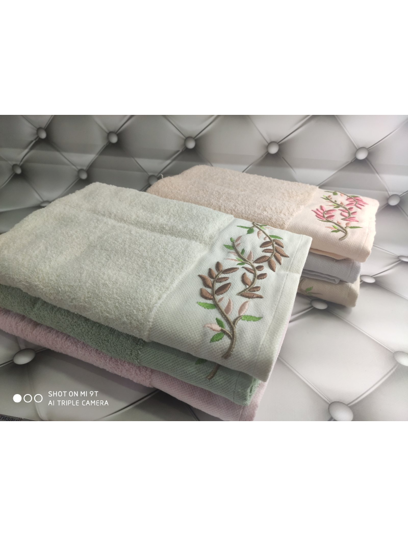 3D Vetka 70х140см., 6 шт/уп. Банні махрові рушники Mame Туреччина