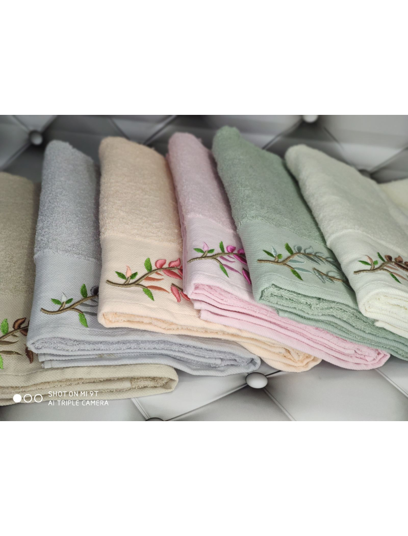 3D Vetka 70х140см., 6 шт/уп. Банні махрові рушники Mame Туреччина