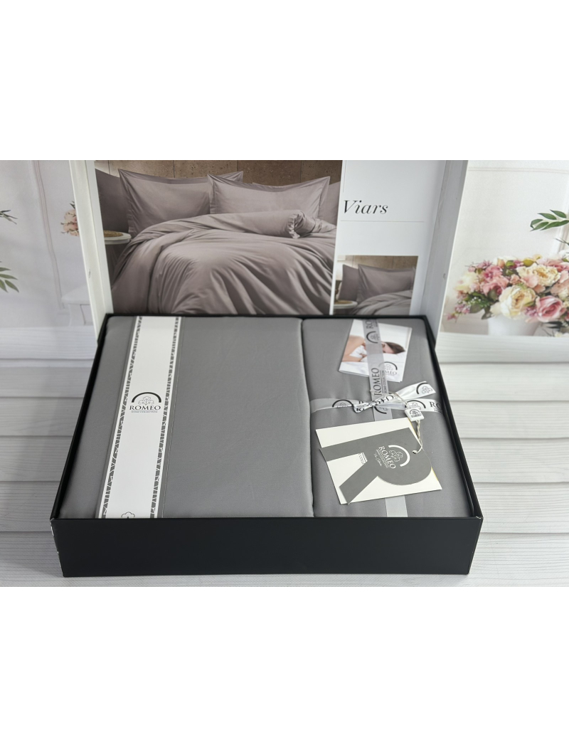 Viars Однотонное сатинова постільна білизна. Євро розмір. Romeo home Туреччина.