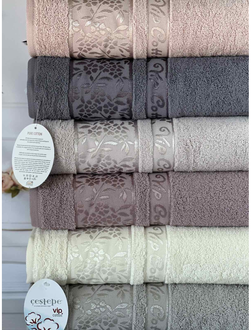 Vip cotton Buket махрові рушники 50х90см., 6 шт/уп. CestepeТуреччина.