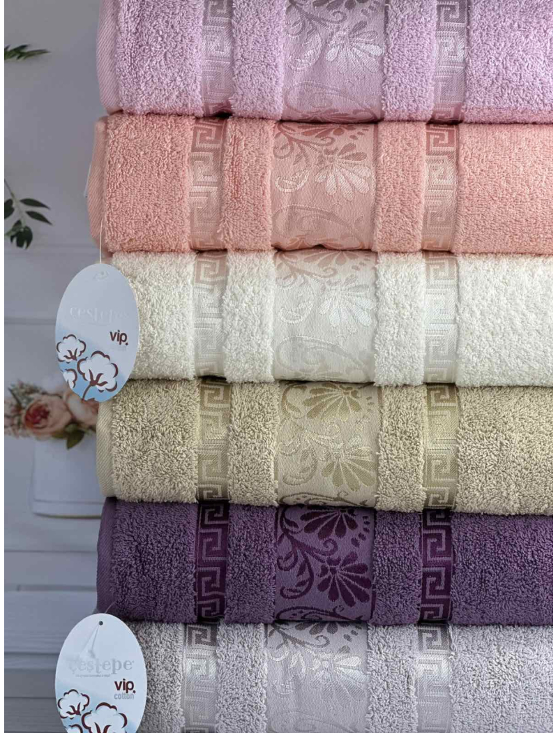 Vip cotton Diana махрові рушники 50х90см., 6 шт/уп. CestepeТуреччина.