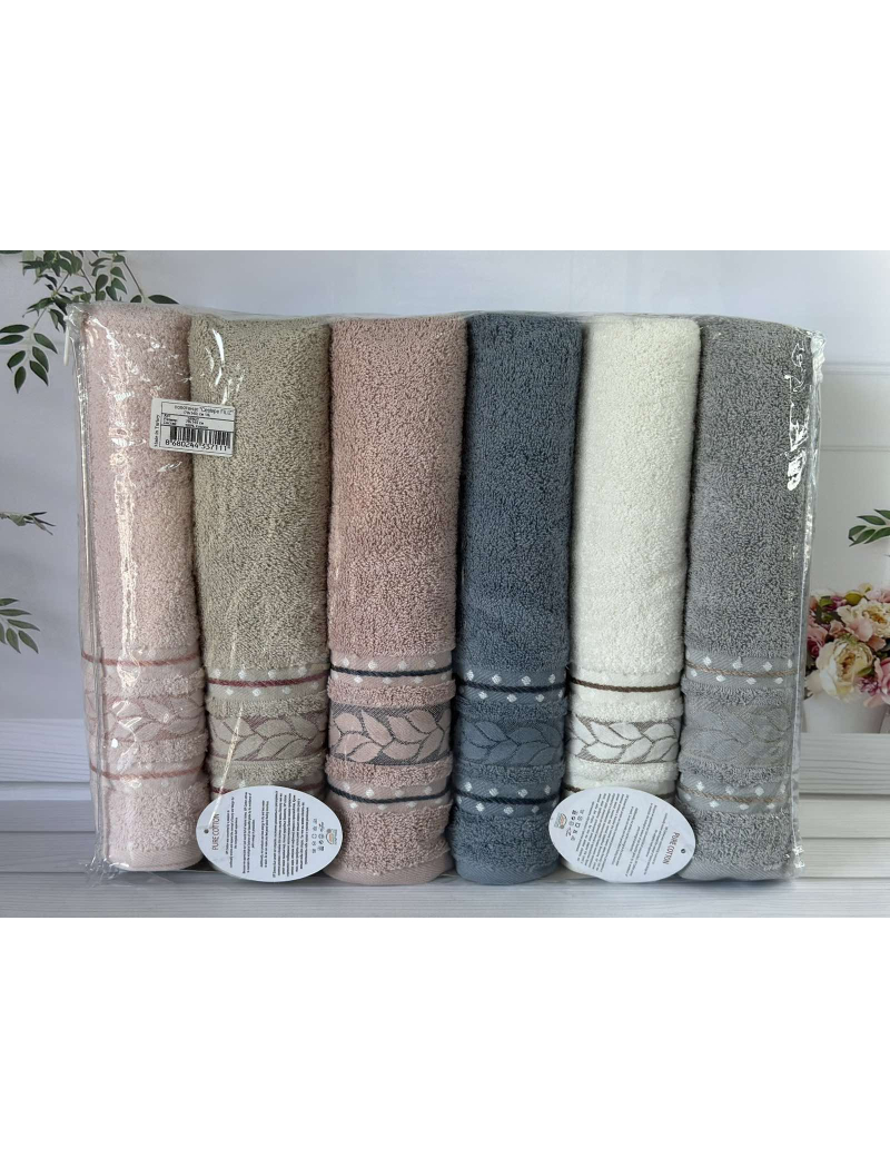 Vip cotton Filiz махрові рушники 50х90см., 6 шт/уп. CestepeТуреччина.