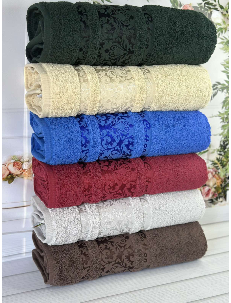 Vip cotton Hayal махрові рушники 70х140см., 6 шт/уп. CestepeТуреччина.