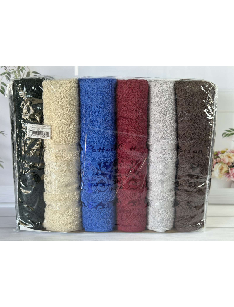 Vip cotton Hayal махрові рушники 70х140см., 6 шт/уп. CestepeТуреччина.