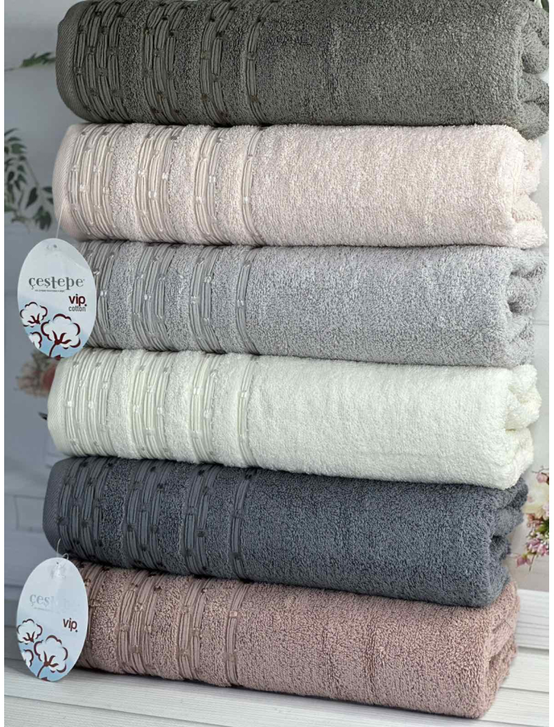 Vip cotton Lupen махрові рушники 50х90см., 6 шт/уп. CestepeТуреччина.