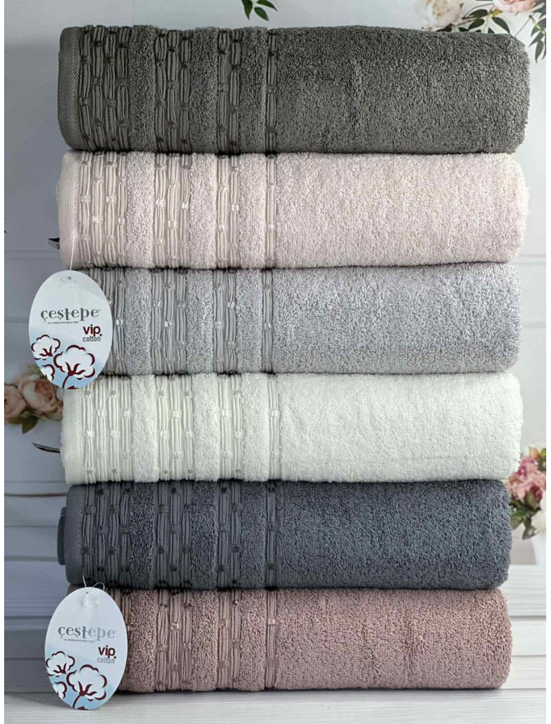 Vip cotton Lupen махрові рушники 50х90см., 6 шт/уп. CestepeТуреччина.