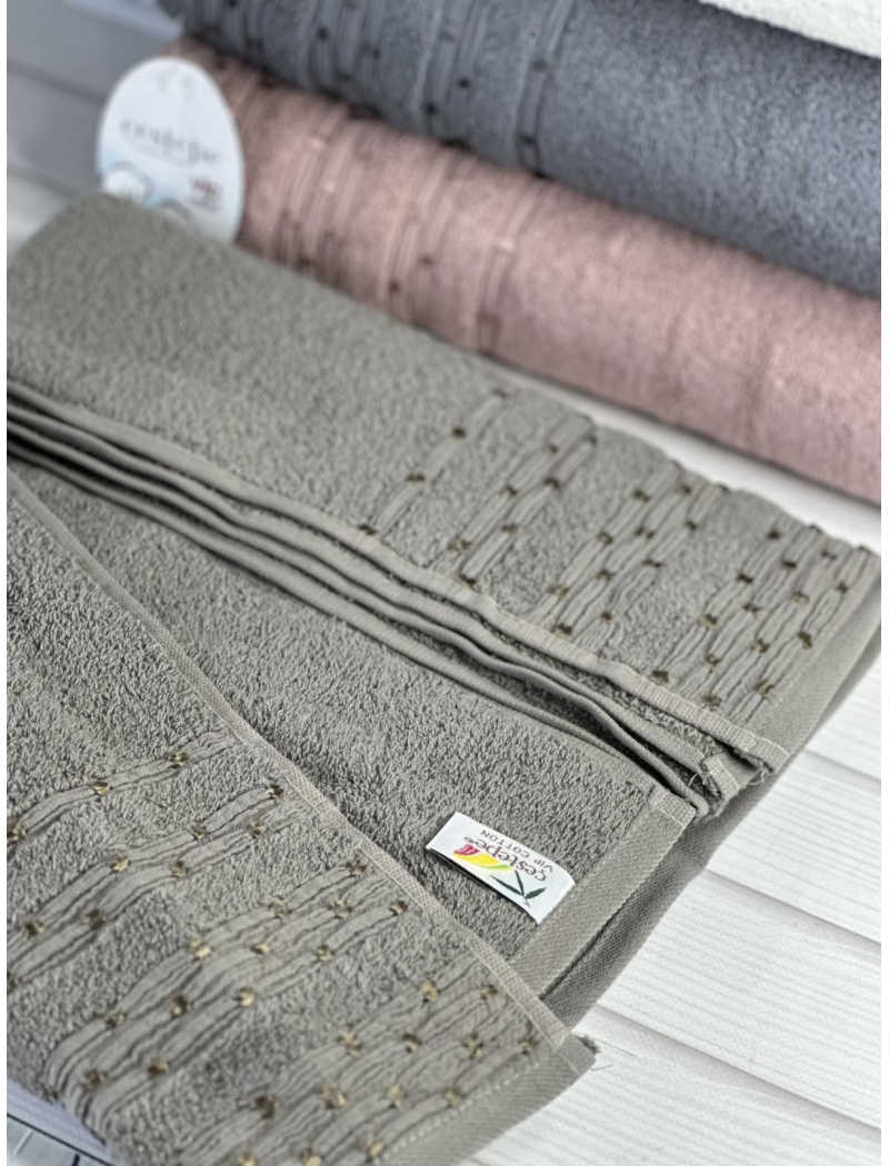 Vip cotton Lupen махрові рушники 70х140см., 6 шт/уп. CestepeТуреччина.