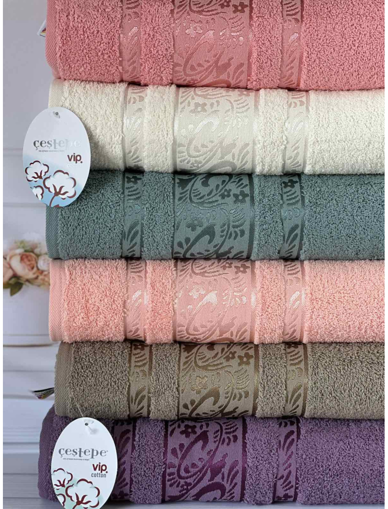 Vip cotton Melissa махрові рушники 50х90см., 6 шт/уп. CestepeТуреччина.