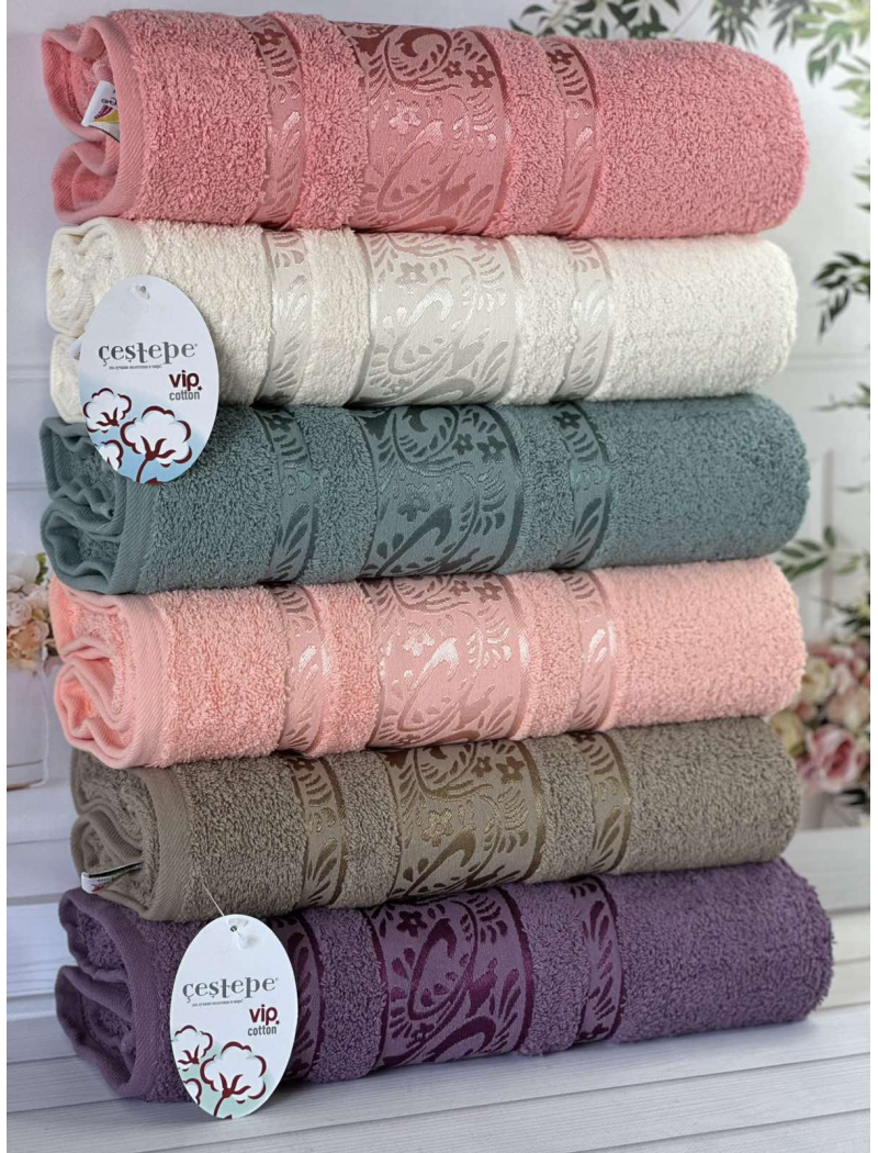 Vip cotton Melissa махрові рушники 50х90см., 6 шт/уп. CestepeТуреччина.