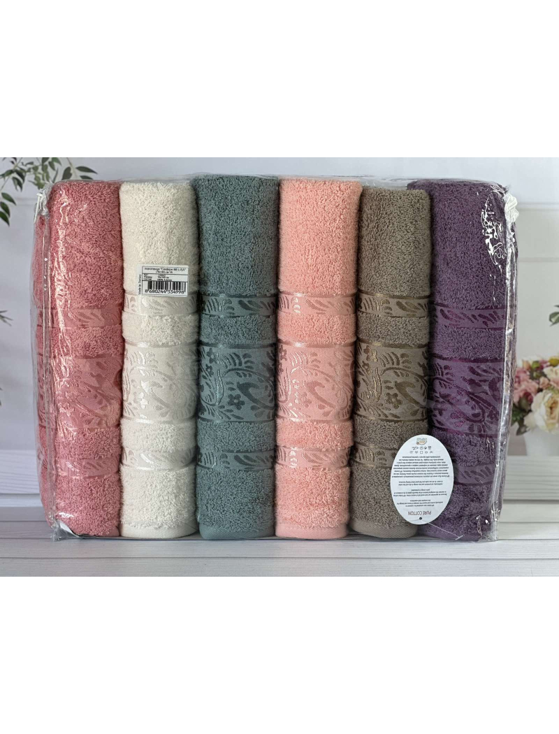 Vip cotton Melissa махрові рушники 50х90см., 6 шт/уп. CestepeТуреччина.