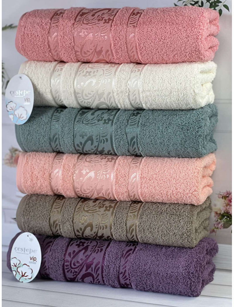 Vip cotton Melissa махрові рушники 70х140см., 6 шт/уп. CestepeТуреччина.