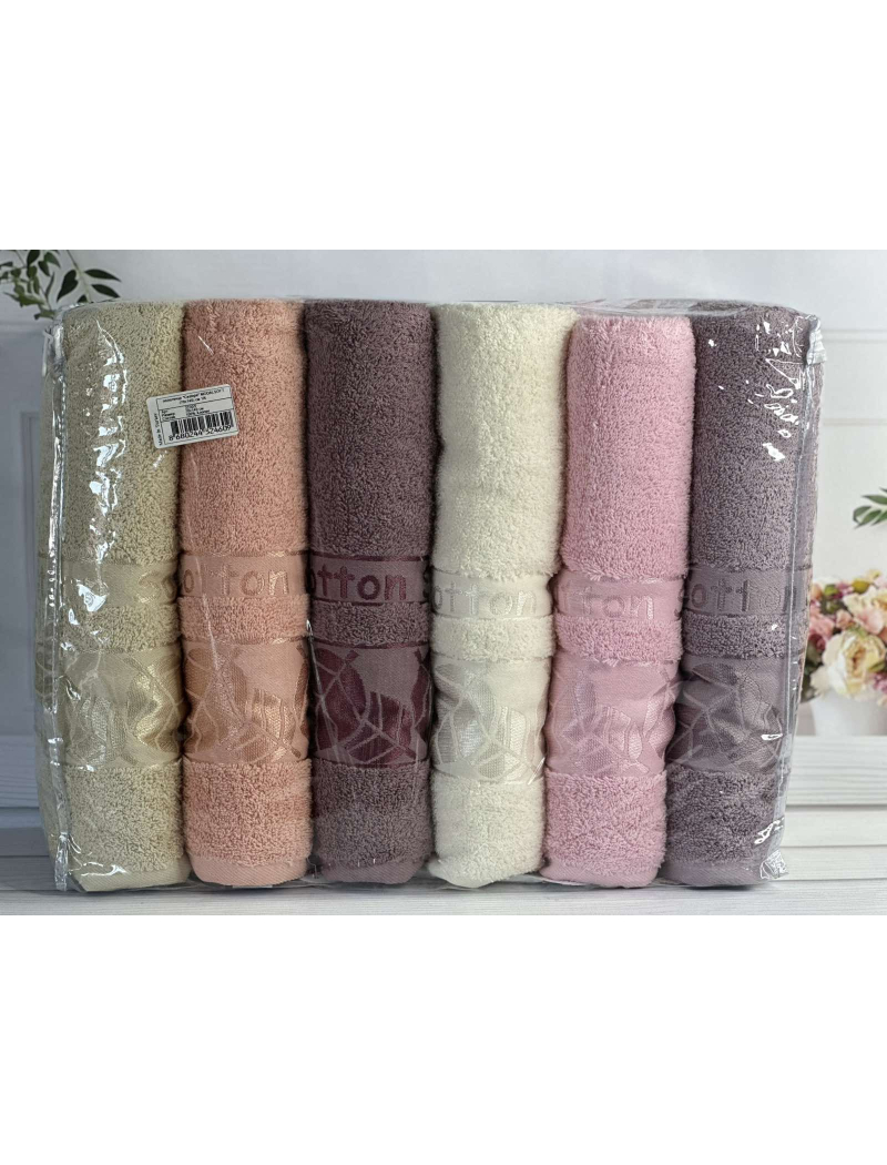 Vip cotton Modalsoft махрові рушники 70х140см., 6 шт/уп. CestepeТуреччина.
