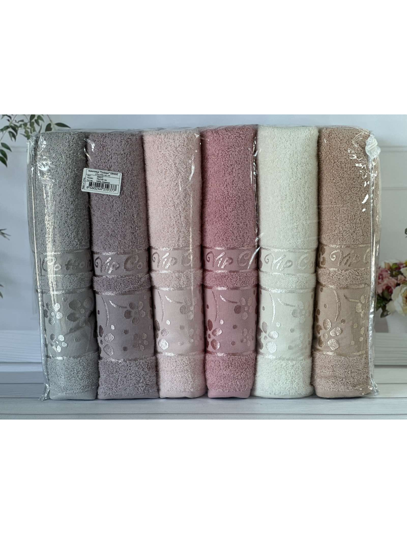 Vip cotton Orkide махрові рушники 50х90см., 6 шт/уп. CestepeТуреччина.