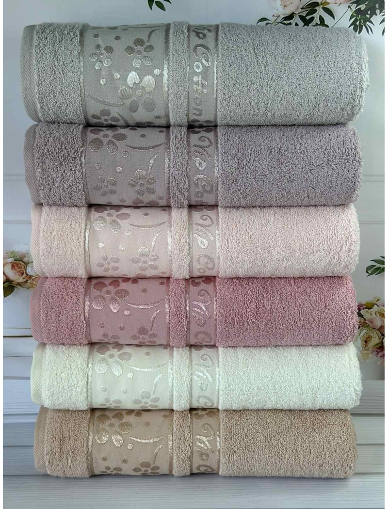 Vip cotton Orkide махрові рушники 50х90см., 6 шт/уп. CestepeТуреччина.