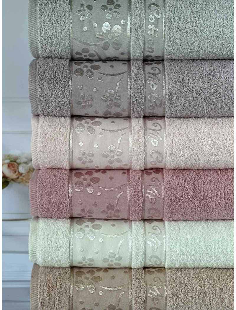 Vip cotton Orkide махрові рушники 50х90см., 6 шт/уп. CestepeТуреччина.