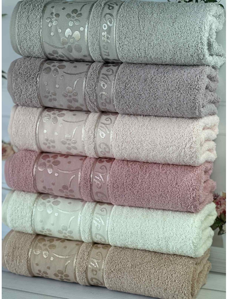 Vip cotton Orkide махрові рушники 70х140см., 6 шт/уп. CestepeТуреччина.