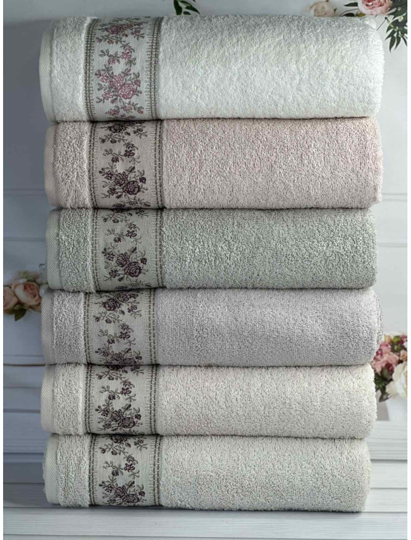 Vip cotton Ronesans махрові рушники 50х90см., 6 шт/уп. CestepeТуреччина.