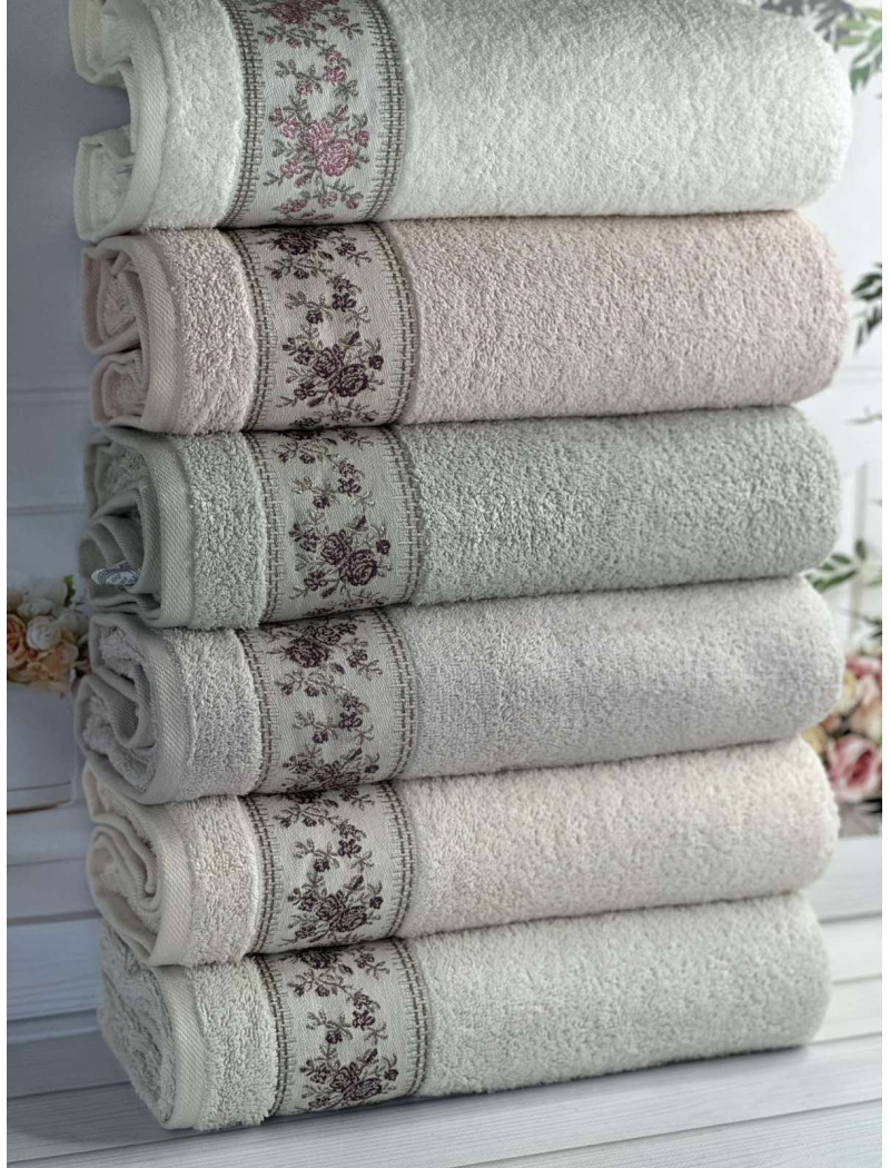 Vip cotton Ronesans махрові рушники 70х140см., 6 шт/уп. CestepeТуреччина.