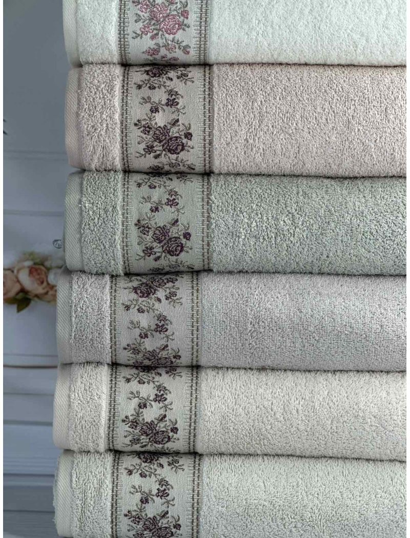 Vip cotton Ronesans махрові рушники 70х140см., 6 шт/уп. CestepeТуреччина.