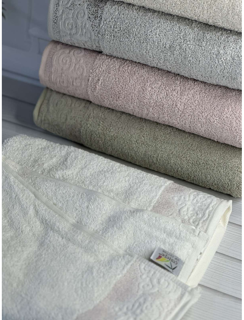 Vip cotton Sila махрові рушники 70х140см., 6 шт/уп. CestepeТуреччина.