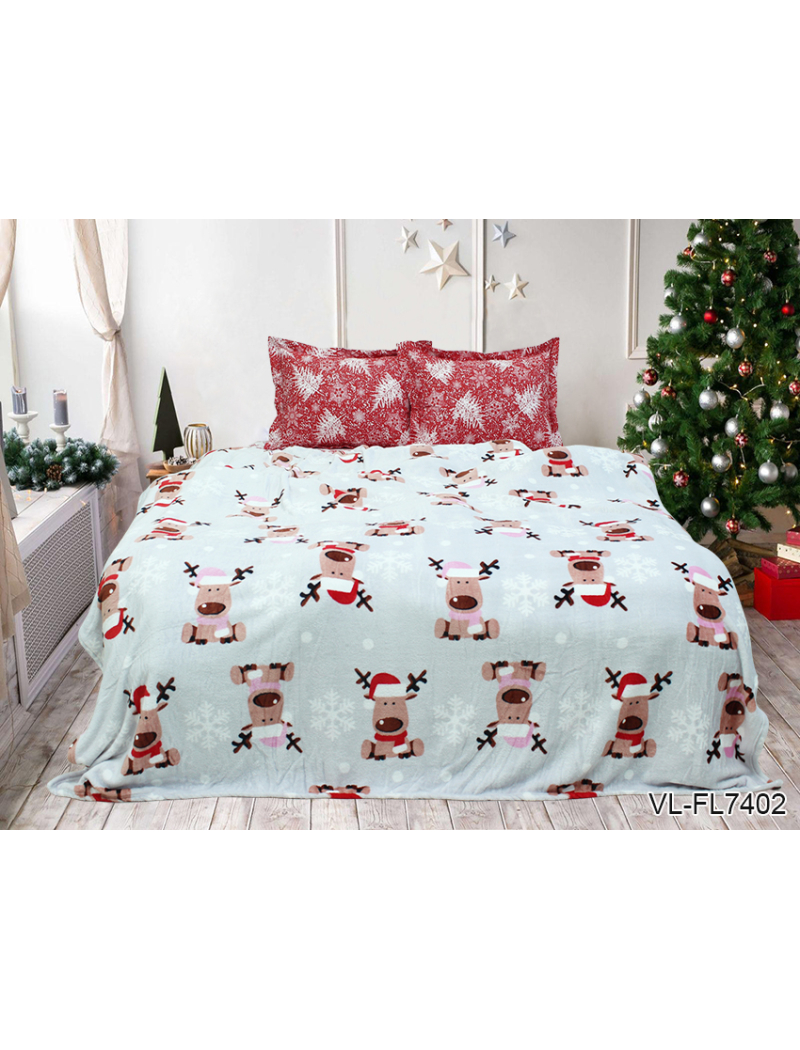 Плед велсофт (микрофибра) VL-FL7402