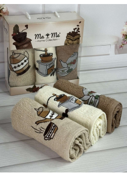 Mame cofe 3в1 Махровые полотенца 30х50см. Хлопок. Турция.