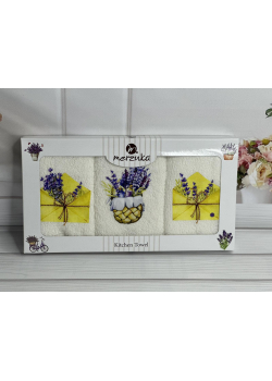 Merzuka lavanta yellow Махрові рушники 30х50см., 3шт.