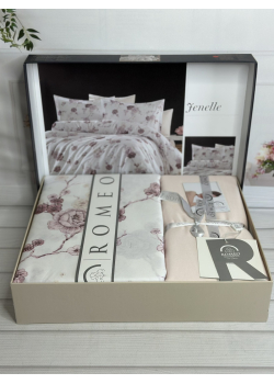 Fenelle сатинова постільна білизна. Євро розмір. Romeo home Туреччина.