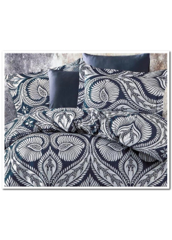 Roman denim Сатинова постільна білизна. Євро розмір. Туреччина Belizza