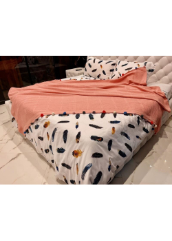 Persik бавовняне піке. 200х220см. Dantela Туреччина.
