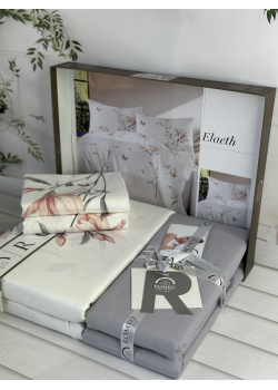 Poplin Elaeth постіль з поплин. Євро розмір. Romeo home Туреччина.
