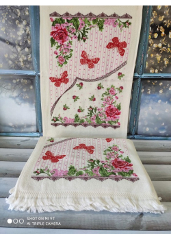 Butterfly` набір кухонних рушників 40х60см., 12шт/уп. By IDO Туреччина.