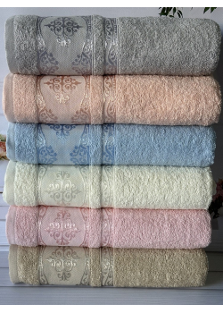 Mame krestik 50х90см., 6 шт/уп. махрові рушники. Бавовна. Туреччина