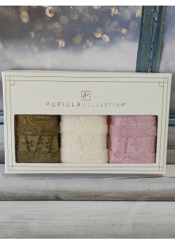 Pupilla krem Gold 3в1 30х50см., бамбуковий набір кухонних рушників.