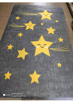 Yellow star 100х160см. Килимки в дитячу кімнату. Туреччина.