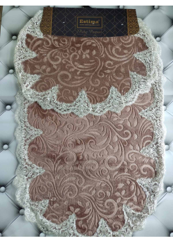 Bej Килимки з гіпюром. 2 штуки. Estima Туреччина.