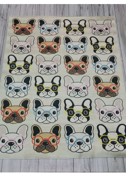 Dogs 140х190см. Килимки в дитячу кімнату. Туреччина.
