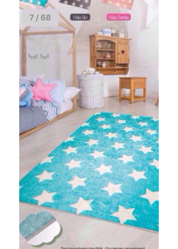 Star mavi 100х160см. Килимки в дитячу кімнату. Туреччина.