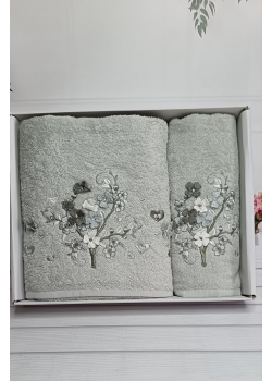 Piante sacura mint 3D 2в1 бавовняні рушники.Туреччина.