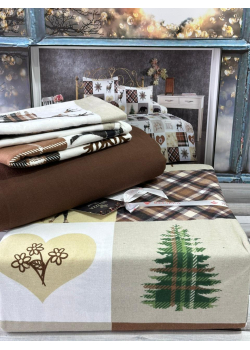 Chrismas фланелева постільна білизна. Євро. Бавовна. Belizza Туреччина.