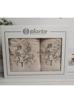 Piante sacura bej 3D 2в1 бавовняні рушники.Туреччина.