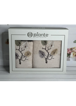 Piante Listik bej 3D 2в1 бавовняні рушники.Туреччина.