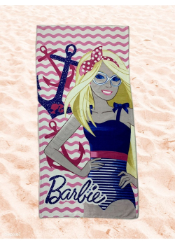 Пляжное полотенце Barbie 75х150см. Турция.
